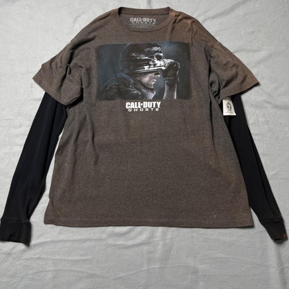 Call of duty ghosts video game raglan shirt